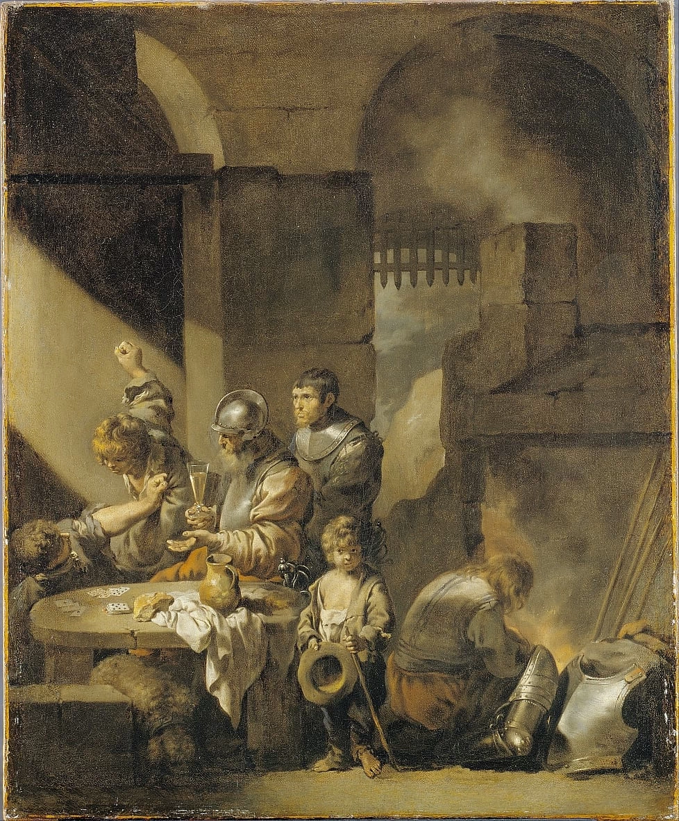 Una rissa in un posto di guardia